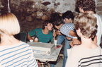 1984 - Apéritif salle des jeunes en été.